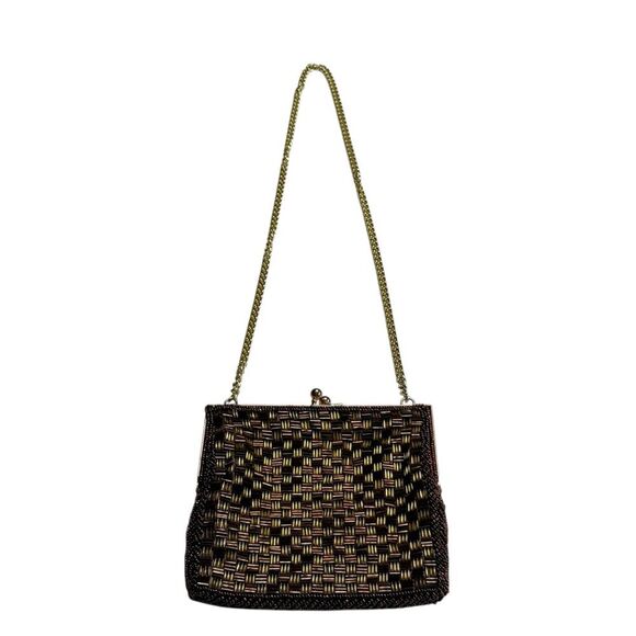 Vintage Fine Arts Beaded Evening Bag Japan - Picture 3 of 16